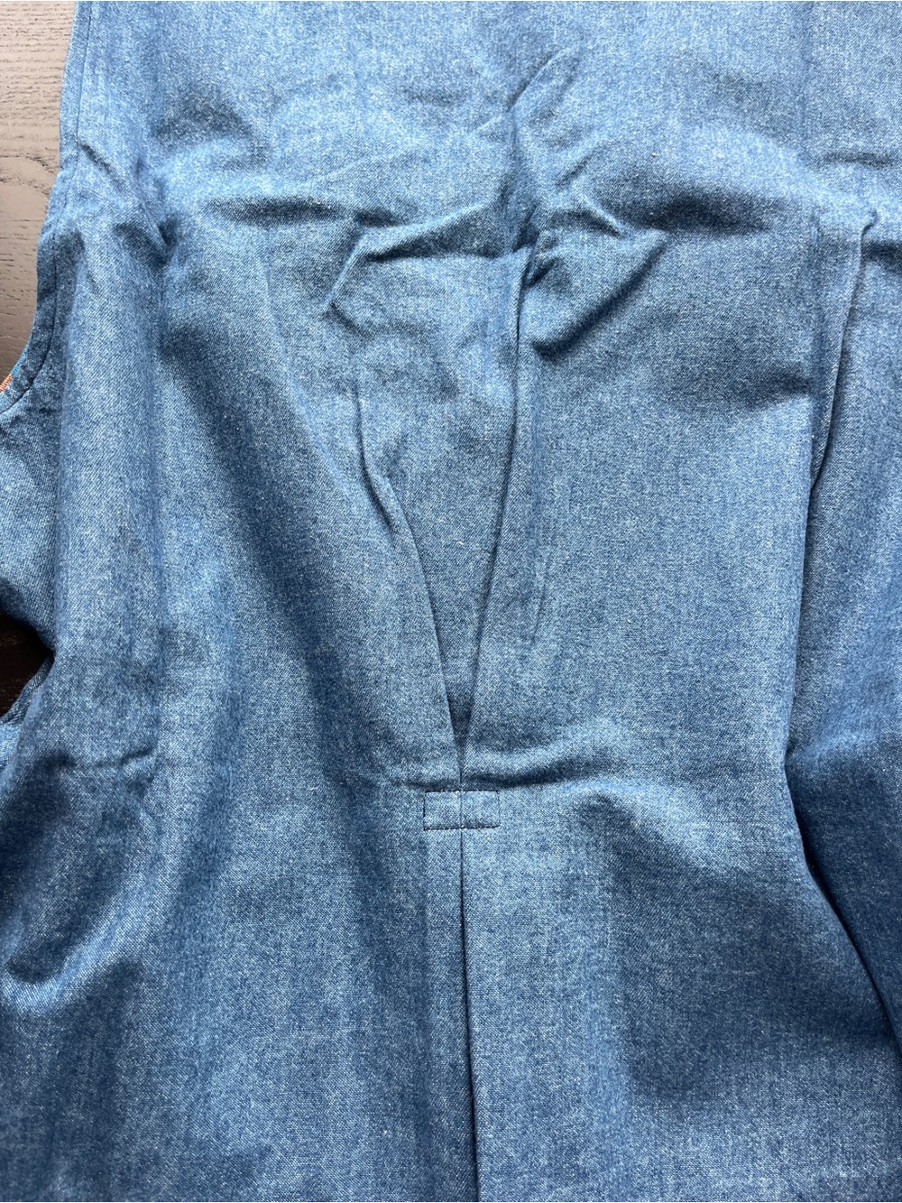 Brand New Vintage Cabin Creek Size M Reversible Denim & Striped Embroidered Vest - Picture 13 of 16